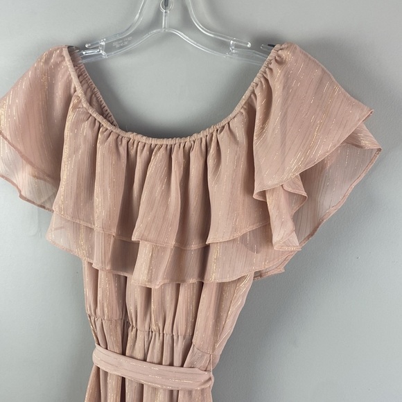 NWT Show Me Your Mumu Rosie Mauve Ruffle Dress Size Large - Picture 12 of 14